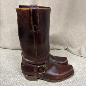 Vintage Frye Harness Boots Made in USA | Men’s 12 EE Leather
